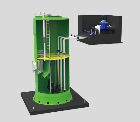 外置阀门井泵站